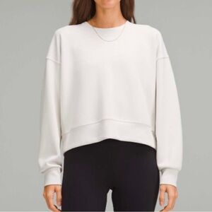 Lululemon Cropped Softstreme Crewneck sweatshirt in Bone